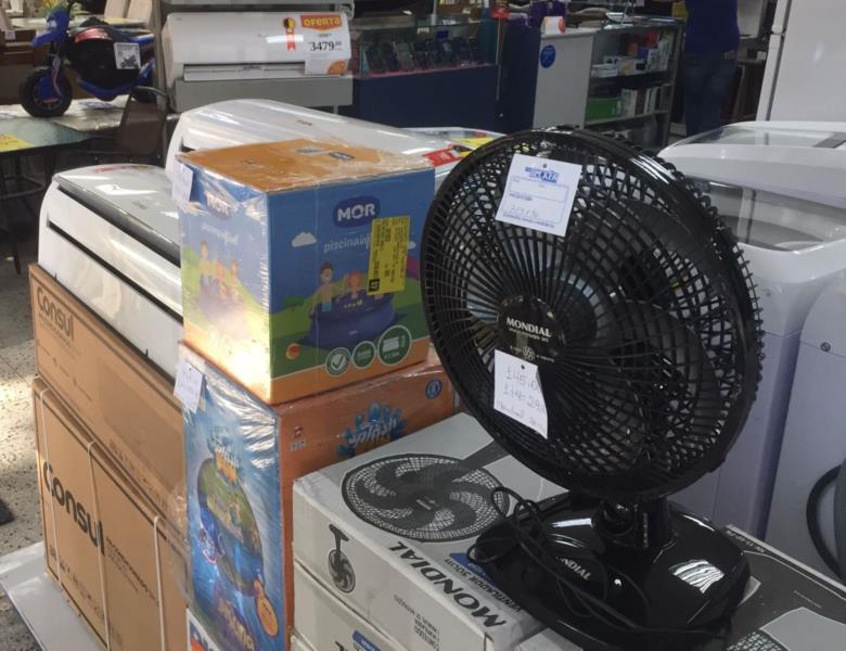 Alta nas temperaturas impulsiona crescimento nas vendas de ventiladores e ar-condicionado em Santa Cruz